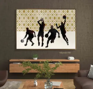 Nuovo design pittura stella del basket Graffiti cultura Poster decorazione su tela stampa pop art in stile <span class=keywords><strong>Banksy</strong></span> - Product Image 1