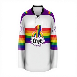 Affordable Custom Logo Unique Hockey Jersey 100% Polyester Breathable Quick Dry Ice Hockey Wear Adults <b>Kids</b> - Product Image 1