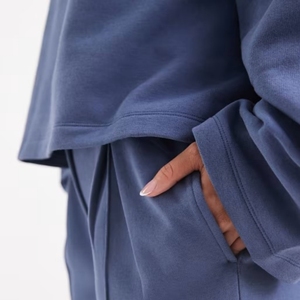 Pantaloni da <span class=keywords><strong>Donna</strong></span> Personalizzati <span class=keywords><strong>Oversize</strong></span> dal Taglio Sartoriale in Felpa Garzata <span class=keywords><strong>Jogger</strong></span> da <span class=keywords><strong>Donna</strong></span> - Product Image 5