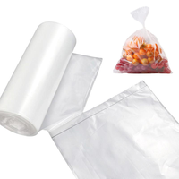 Sacs en plastique alimentaire personnalisés en HDPE/LDPE pour le stockage des aliments, transparents, étanches, grande capacité, durables