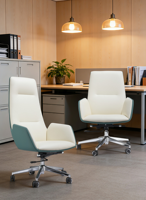 Offre Spéciale : Chaise de Bureau Moderne en Cuir, Pivotante, Confortable, Hauteur Réglable, Pieds Chromés, Idéale pour Conférence, Visiteur et Dirigeant