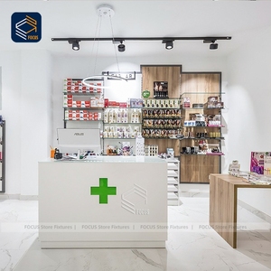 Moderna farmacia <span class=keywords><strong>Design</strong></span> mobili in legno farmacia espositore da banco banco vetrina farmacia - Product Image 2