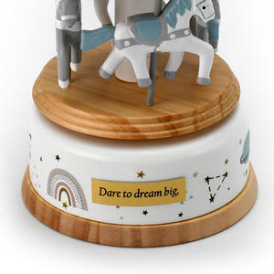 Caja Musical de Carrusel con Caballo de Cuerda, Romántica para San Valentín, Boda, Regalo Romántico - Product Image 3