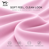 Ensemble de yoga 3 pièces JIEJIN OEM respirant, doux, compressif, sculptant, avec haut cache-épaules pour femmes