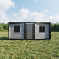 Villa préfabriquée de luxe prête à l'emploi de 20 pieds et 40 pieds, maison conteneur mobile extensible à vendre, immeuble d'appartements et bureaux Smartbuild