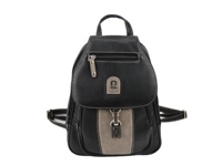 Sac à dos/sac à main fourre-tout en cuir PU léger et tendance pour femme, taille moyenne, à bandoulière unique, avec fermeture éclair et design ouvert