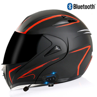 Casque Modulable à Succès DOT Allemand avec Intercom Bluetooth Intégré pour Motocross et Moto