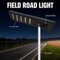 Lámpara Solar LED de Aluminio de Alta Luminosidad de 500W, Resistente a la Intemperie, Ahorro de Energía, para Iluminación de Carreteras y Áreas Comunitarias