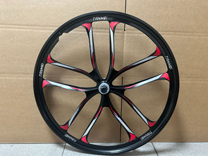 Juego de <span class=keywords><strong>Ruedas</strong></span> Integradas de Aleación de Magnesio para Bicicletas de 20, 24 y <span class=keywords><strong>26</strong></span> Pulgadas <span class=keywords><strong>con</strong></span> Buje de Rodamiento y Freno de Disco para Montaña - Product Image 3