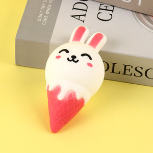 Crème glacée lapin à presser, Farine amusante à pincer, Anti-stress, Jouets pour enfants pour la décompression, Outil de relaxation - Product Image 6