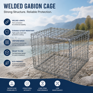 Caisse en <span class=keywords><strong>gabion</strong></span> soudée, galvanisée, remplie de galets, pour la décoration de jardin, durable, différentes tailles, taille personnalisée selon vos besoins - Product Image 2