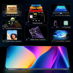 Smartphone Android 5G personnalisé transfrontalier Spark10 Pro 7.3 MediaTek Quad-Core 4000mAh+ Version internationale (Vente flash) - Product Image 3