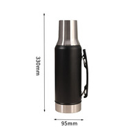 Bouteille d'eau isotherme en acier inoxydable de 1300 ml avec couvercle à paillettes – Meilleure vente