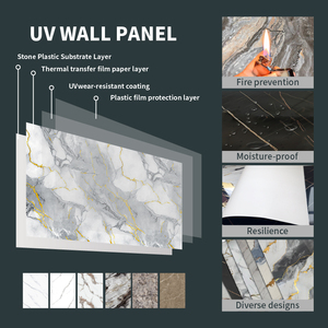 Panel <span class=keywords><strong>de</strong></span> Pared <span class=keywords><strong>de</strong></span> PVC Impermeable <span class=keywords><strong>de</strong></span> Alta Calidad con Protección UV, Panel Decorativo UV <span class=keywords><strong>para</strong></span> Pared <span class=keywords><strong>de</strong></span> Ducha, Revestimiento <span class=keywords><strong>de</strong></span> Pared <span class=keywords><strong>de</strong></span> Baño - Product Image 4