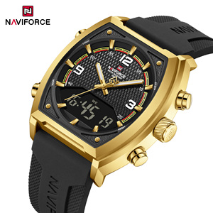 Naviforce 9242 đồng hồ cho nam giới mới không thấm nước thời trang thạch anh <span class=keywords><strong>LCD</strong></span> hiển thị kỹ thuật số Đồng hồ đeo tay Relogio Feminino đồng hồ - Product Image 2