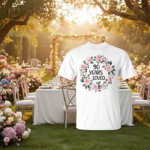 T-shirt d'anniversaire pour les 90 ans, cadeau pour la 90e célébration - Product Image 3