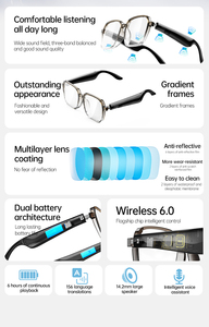 Lunettes Intelligentes 2026 ZTX XG92 – Meilleur Prix – Traducteur IA, Appel Vocal Portable, Multifonctionnel, Écouteurs Intégrés - Product Image 3