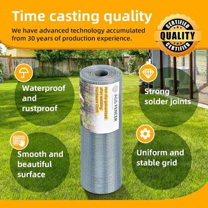 For SX-8113 AggFencer Welded <b>Mesh</b> Hardware Cloth 8x25ft 1/4 Inch Hot Dipped Galvanized Cages - Product Image 3