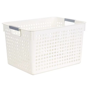 widetype large plastic other storage baskets kitchen sundries storage box with Handles for kitchen
