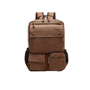 For Casual Vintage Outdoor <b>Backpack</b> with Zipper Closure Polyester Lining Large Capacity Ready Stock for Travel Daily Use - Product Image 3