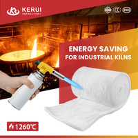1260 ℃ (2300 ℉ Selimut Serat Keramik Warna Putih Tipe Standar 10-50mm 96/128kg/M3 untuk Ketahanan Api, Insulasi Panas