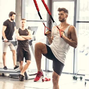 Bọt xử lý phụ kiện màu đen kháng ban nhạc Rope Grip kéo thiết bị cáp tập thể dục tập thể dục phòng tập thể dục xử lý với D Vòng - Product Image 5