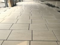 Carrelages de sol et mur en pierre calcaire du Portugal blanc crème Moca