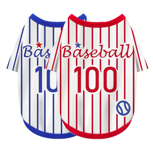 Maillot de baseball personnalisé <span class=keywords><strong>pour</strong></span> chiens, <span class=keywords><strong>v</strong></span>êtements de sport personnalisés <span class=keywords><strong>pour</strong></span> petits chiens de compagnie, avec numéro de <span class=keywords><strong>nom</strong></span> et logo, imprimé <span class=keywords><strong>en</strong></span> grande taille - Product Image 1