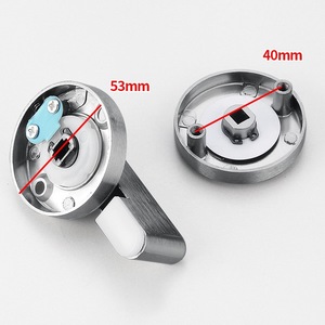 Cerradura para Puerta de Baño, Aleación de Zinc, 55 mm, 42 mm, Fácil Instalación, Cerradura Redonda Pequeña para Baños Públicos - Product Image 2