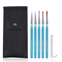 Stylo à colle pour ongles Pinceau de conception d'art d'ongle avec logo personnalisé Outils de peinture Ensemble acrylique Brosse à ongles de mode