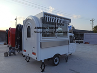Triciclo SL-9 2025 con Dos Ventanas, Resistente al Viento y al Agua, Camión de Comida Rápida Móvil con Cocina Abierta