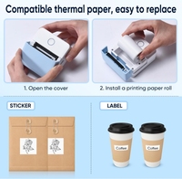 Imprimante Thermique Mobile Portable Mini Photo, Notes de Journal et Reçus Sans Encre – La Moins Chère en Gros pour Étiquettes et Autocollants