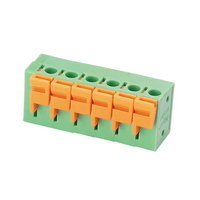 Bloc de bornes à ressort pour carte de commande d'ascenseur, 5,08 mm, à bouton-poussoir, sans vis, anti-vibration, longue durée de vie, vente en gros