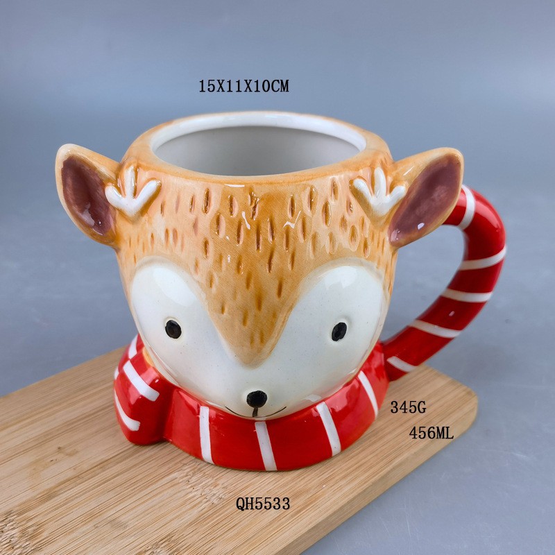 Cartoon fox cup