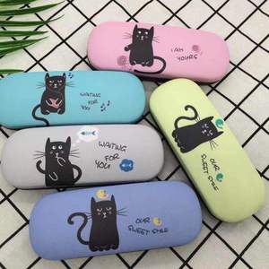 Estuche para gafas Xinpeng de metal con diseño de gato negro para niños y niñas, primavera 2021 - Product Image 3