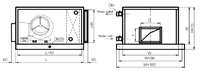 Certification CE-système de Ventilation d'air frais, 1500 m3/h, ERV, atelier, plafond Central, récupération de chaleur, appareil de traitement de l'air frais