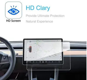 ฟิล์มกันรอยหน้าจอความแข็ง 9H ป้องกันแสงสะท้อน สำหรับ Tesla BMW Honda Lexus Mazda - ฟิล์มนำทางในรถยนต์ ป้องกันรอยขีดข่วน ความคมชัดสูง - Product Image 3