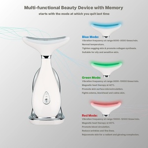Masseur de beauté pour le rajeunissement de la peau, masseur pour le cou et le visage avec fonction thermique pour lutter contre le vieillissement, le lifting du visage et le raffermissement de la peau - Product Image 2