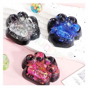 OEM Custom Cat Paw Kawaii Squishy Stress <b>Ball</b> Soft TPR Plastic Material Slow Rising Mochi Texture Certified Safe for Bulk Order - Product Image 1