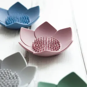 Jabonera de Silicona Portátil Antideslizante de Forma Irregular, Ecológica y Moderna para Hotel, con Drenaje para Cocina y Baño (1 Pieza) - Product Image 2