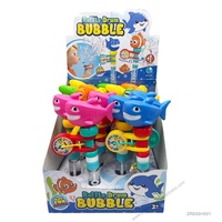 En gros, Jouet d'extérieur 2 en 1 : Tambour à bulles manuel en forme de requin et bâton à bulles musical pour l'aventure en mer