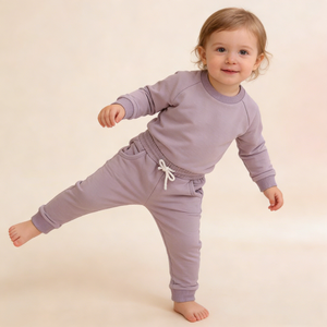 Hongbo Solid Designer logo Child Sweat Suit Sets 3-14 Years Wholesale Custom 100% Cotton Tracksuit Jogger Kids <strong>Clothing</strong> - Product Image 4