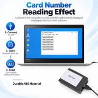 Lecteur-graveur de microchip pour animaux ISO11784 134,2 kHz FDX-B, scanner RFID portable USB pour animaux de compagnie, suivi d'identification pour clinique vétérinaire