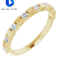 Bague élégante en argent sterling 925 plaqué or avec double croix en X et diamant de laboratoire, bijoux pour femmes, idée cadeau