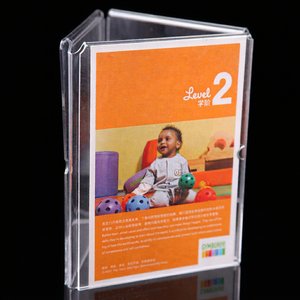 3-Sided Clear Acrylic Sign Holder for Countertop A5 Clear Acrylic Display <b>Stand</b> - Product Image 1