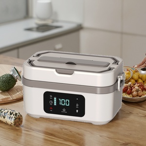 Boîte à lunch électrique en acier inoxydable 1,5 L 110-220 V avec affichage numérique LED et fonction minuterie, portable pour la maison et la voiture – Moules exclusifs - Product Image 4