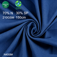 Tissu de yoga extensible respirant double face en tricot doux, 30% nylon 70% élasthanne, brocart sportif teint uni, 210 GSM, vente en gros, livraison rapide