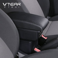 Vdéchirure pour Dacia Renault sandero accessoires de voiture accoudoir en cuir accoudoir boîte de rangement console centrale pièces intérieures automobile