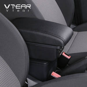 Vtear-Reposabrazos de cuero para coche, caja de almacenamiento para consola central, partes interiores de automóvil, accesorios para Dacia Renault <span class=keywords><strong>sandero</strong></span> - Product Image 6