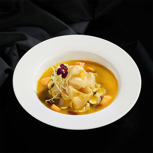 <span class=keywords><strong>Assiette</strong></span> à pâtes profonde en porcelaine fine personnalisée <span class=keywords><strong>Assiette</strong></span> à <span class=keywords><strong>soupe</strong></span> à spaghetti blanche pour dîner <span class=keywords><strong>de</strong></span> mariage - Product Image 5